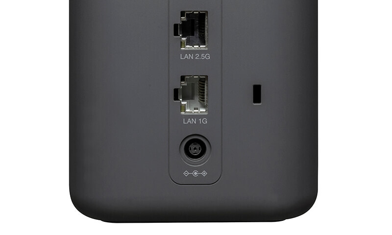 HR02の有線LANポート